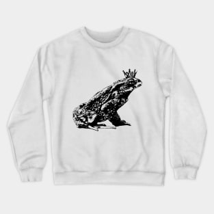 Common toad with crown Crewneck Sweatshirt